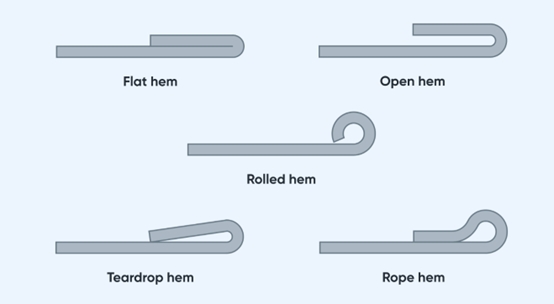 Types of sheet metal hemming
