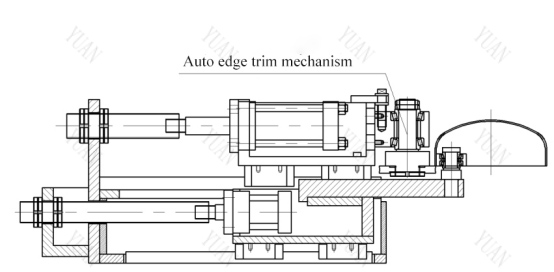 LPG cylindrical head end edge shrink machine