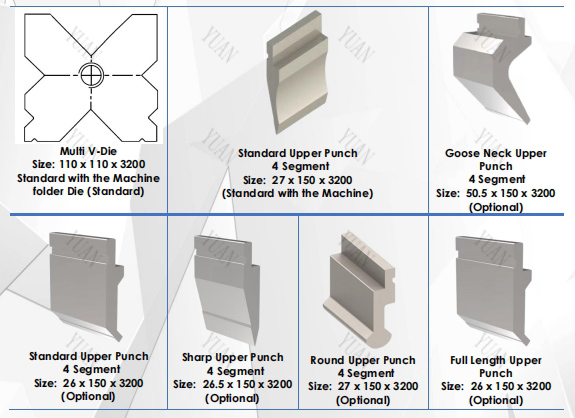 150ton press brake tooling