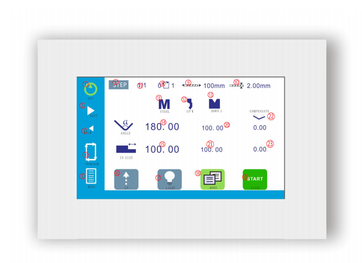 TP10 press brake control system