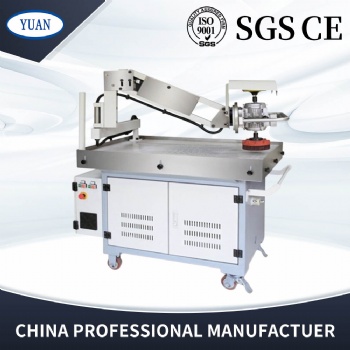 Flexible Swing Arm Deburring ,Edge Rounding and Sanding Machine With Vacuum Table