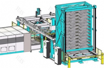 Material warehouse loading and unloading manipulator for laser cutting machine